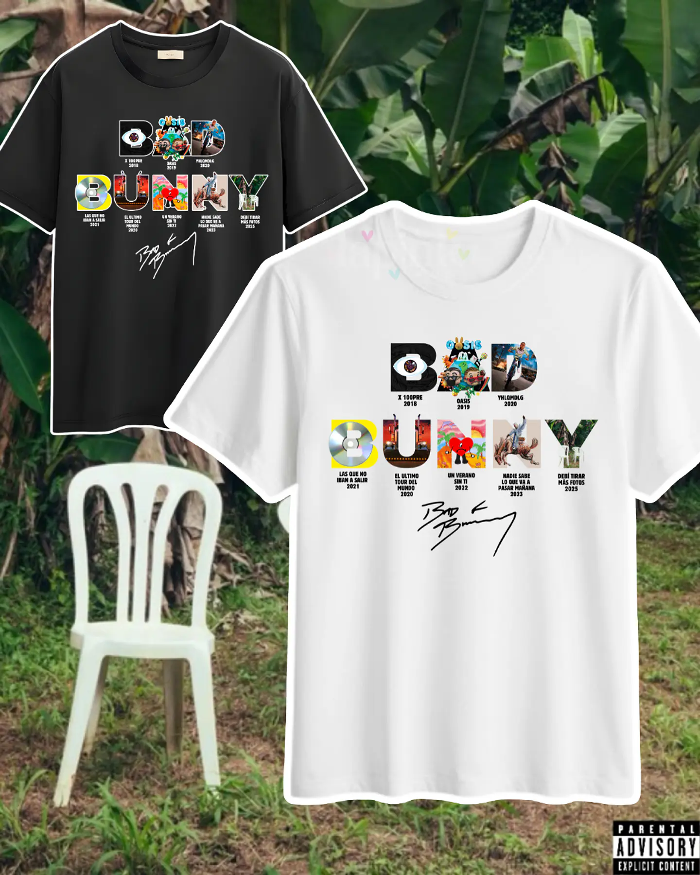 Polera Estampada Bad Bunny Chile 2026  1