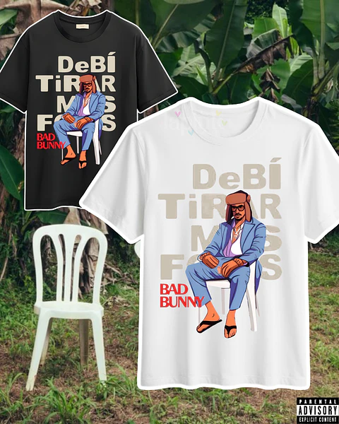 Polera Estampada Bad Bunny Chile 2026