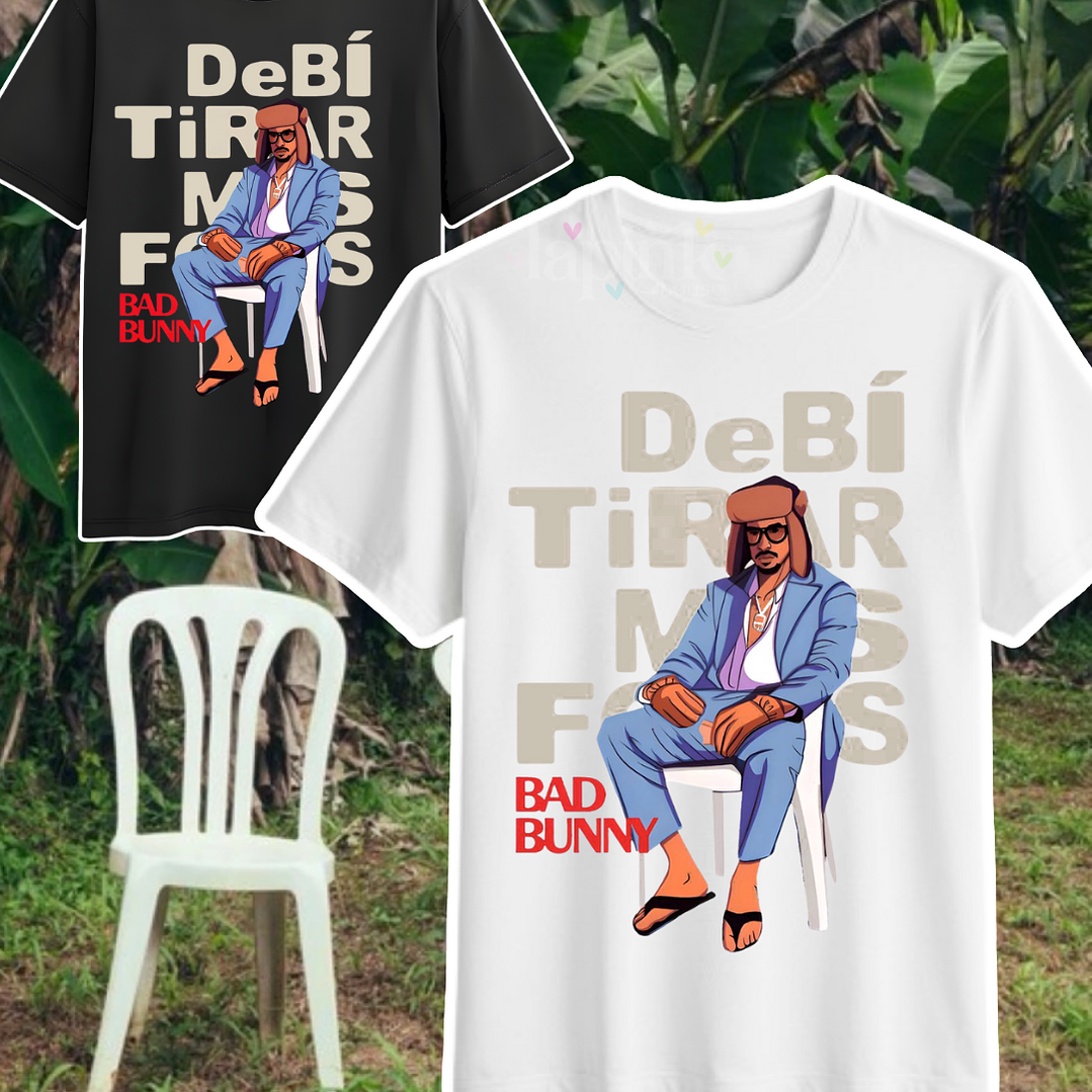 Polera Estampada Bad Bunny Chile 2026 1