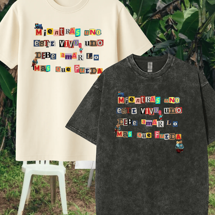 Polera Estampada Bad Bunny Chile 2026  1