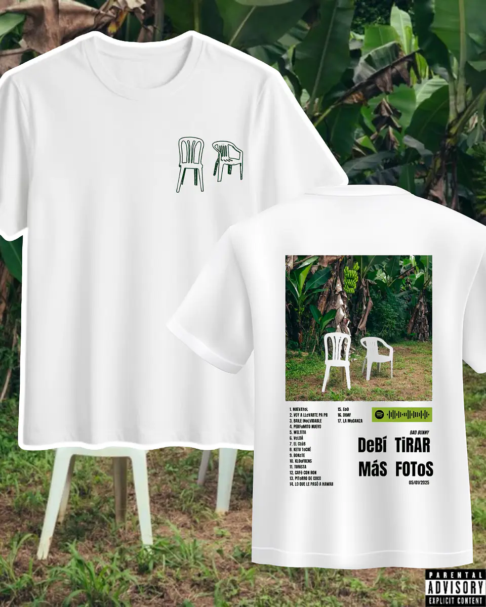 Polera Estampada Bad Bunny Chile 2026  1