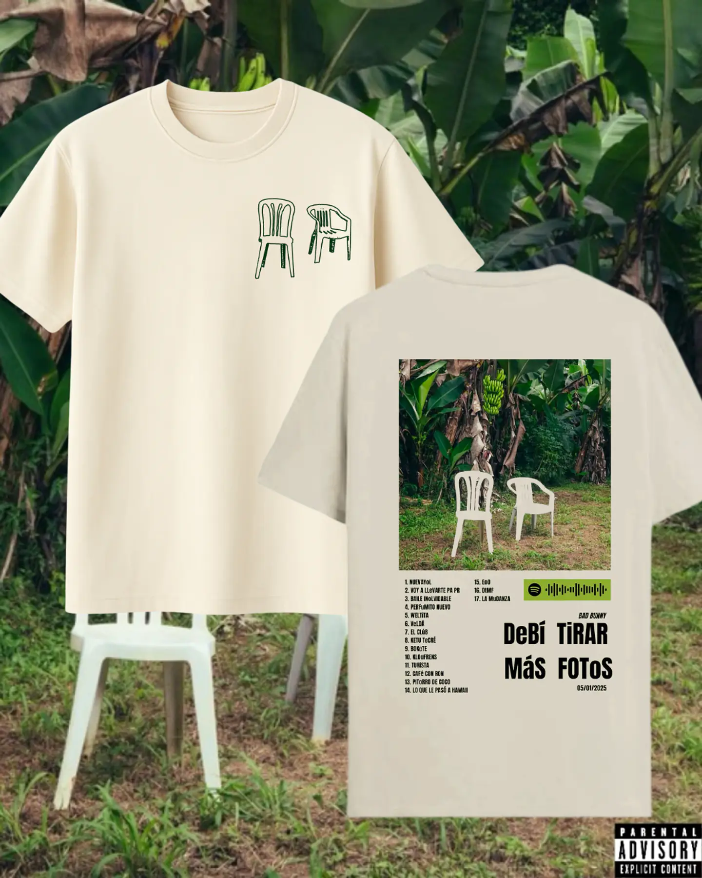 Polera Estampada Bad Bunny Chile 2026  2