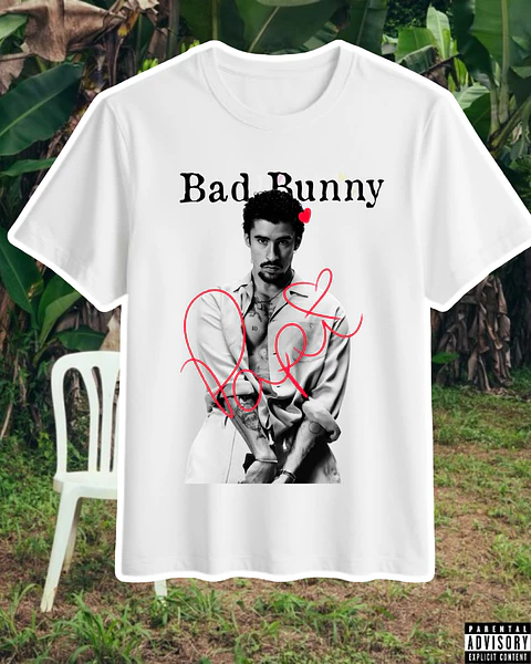 Polera Estampada Bad Bunny Chile 2026 