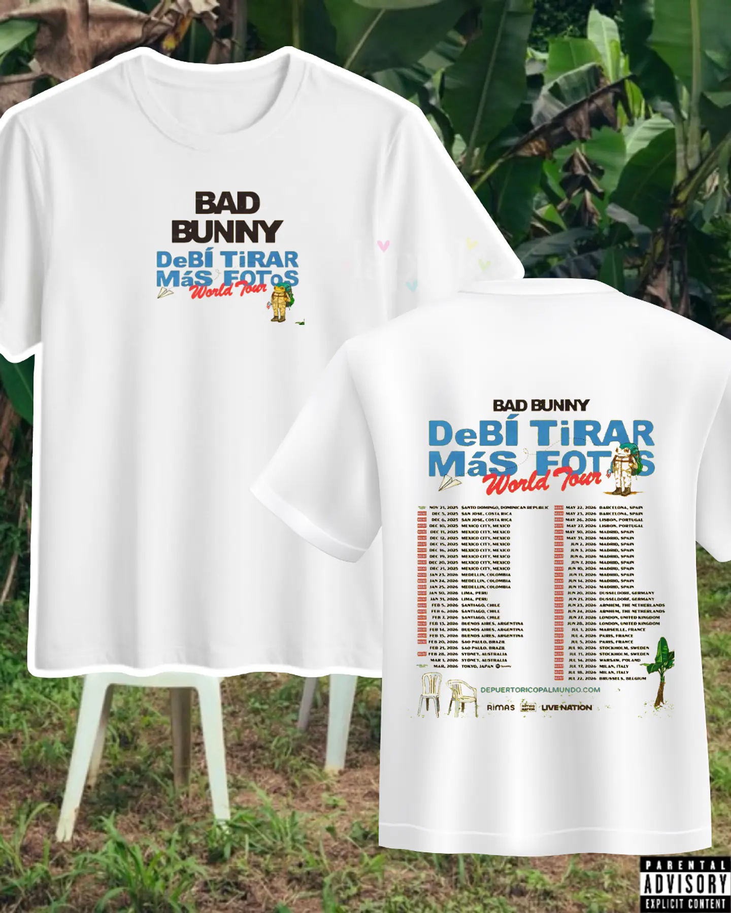 Polera Estampada Bad Bunny Chile 2026 1
