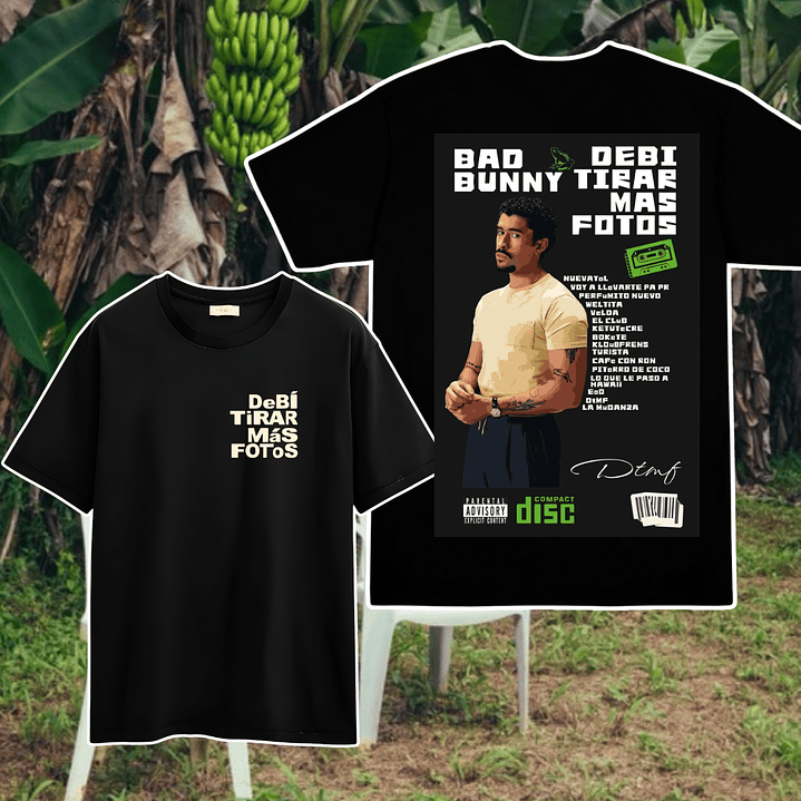 Polera Estampada Bad Bunny Chile 2026 1