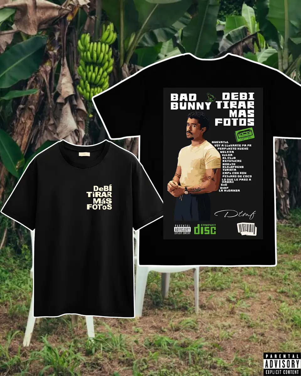 Polera Estampada Bad Bunny Chile 2026 1