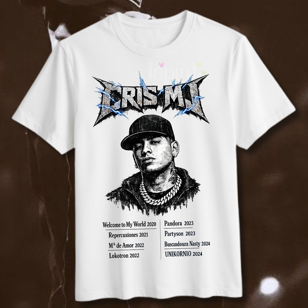 Poleras exclusivas CRIS MJ Chile 2026 Urbano 1