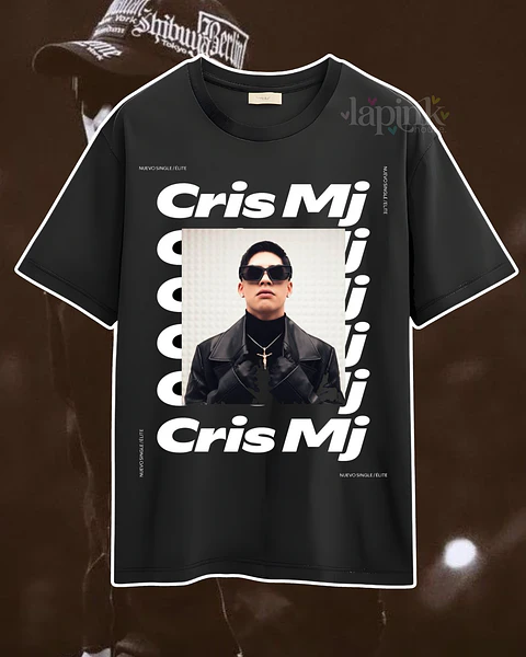 Polera CRIS MJ Concierto Chile 2026 | Diseño Exclusivo Estampado Urbano