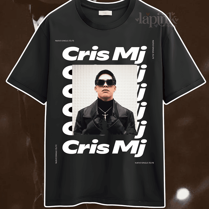 Polera CRIS MJ Concierto Chile 2026 | Diseño Exclusivo Estampado Urbano 1