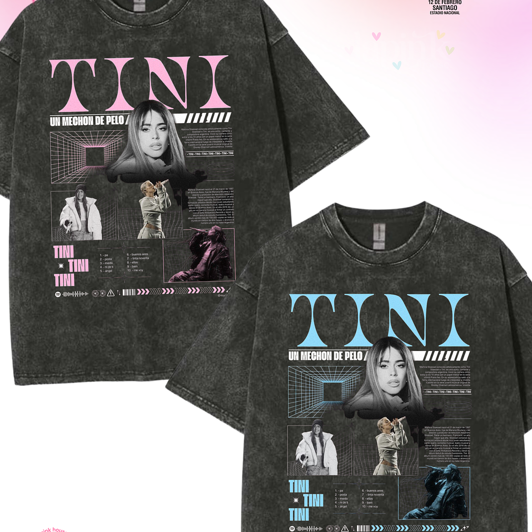 Camiseta TINI Futttura Tour – Edición Santiago 12 Febrero 2026 – Merch Exclusiva 1