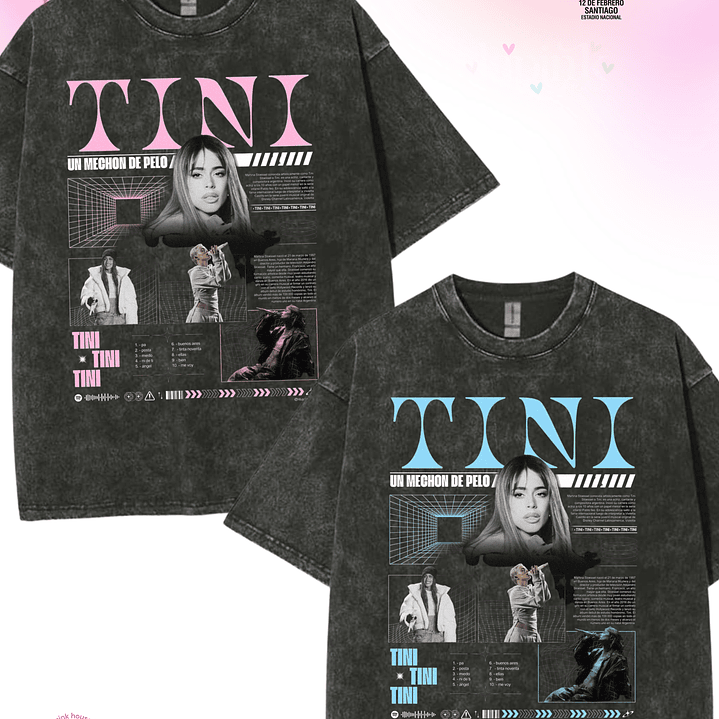 Camiseta TINI Futttura Tour – Edición Santiago 12 Febrero 2026 – Merch Exclusiva 1