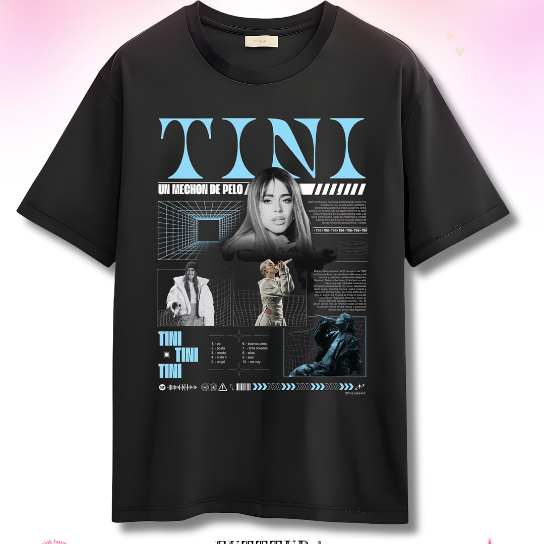 Camiseta TINI Futttura Tour – Edición Santiago 12 Febrero 2026 – Merch Exclusiva 4