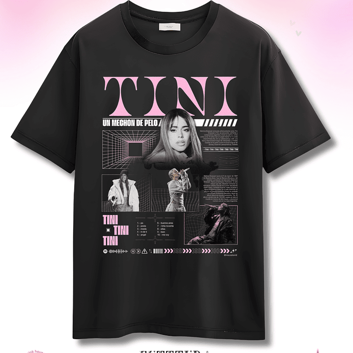 Camiseta TINI Futttura Tour – Edición Santiago 12 Febrero 2026 – Merch Exclusiva 5
