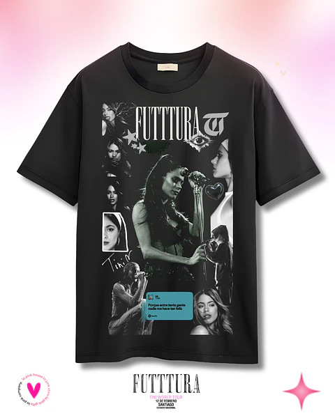 Camiseta TINI Futttura Tour – Edición Santiago 12 Febrero 2026 – Merch Exclusiva