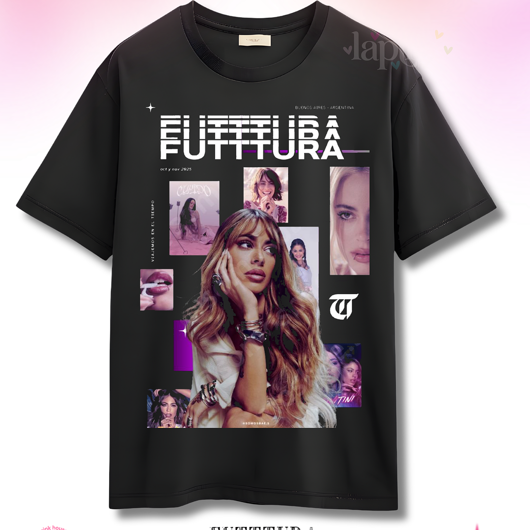 Camiseta TINI Futttura Tour – Edición Santiago 12 Febrero 2026 – Merch Exclusiva 1