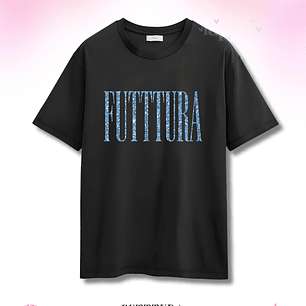 Camiseta TINI Futttura Tour Letras Glitter – Edición Santiago 12 Febrero 2026 – Merch Exclusiva