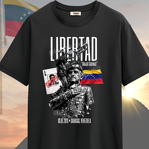 Polera Venezuela Libre Libertad Abajo Cadenas 03 de Enero 