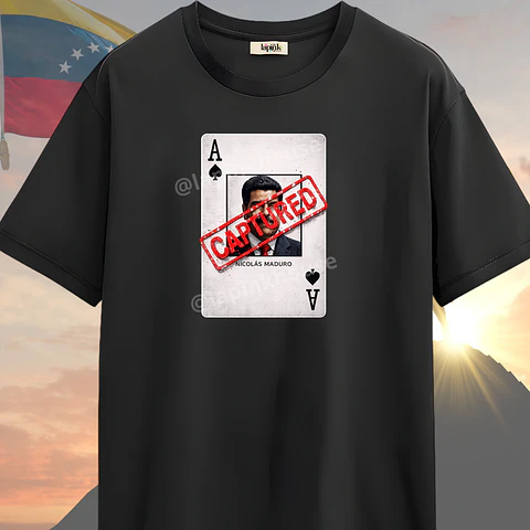 Polera Venezuela Libre Libertad Abajo Cadenas 03 de Enero Capturado