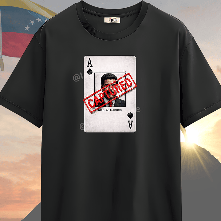 Polera Venezuela Libre Libertad Abajo Cadenas 03 de Enero Capturado 1