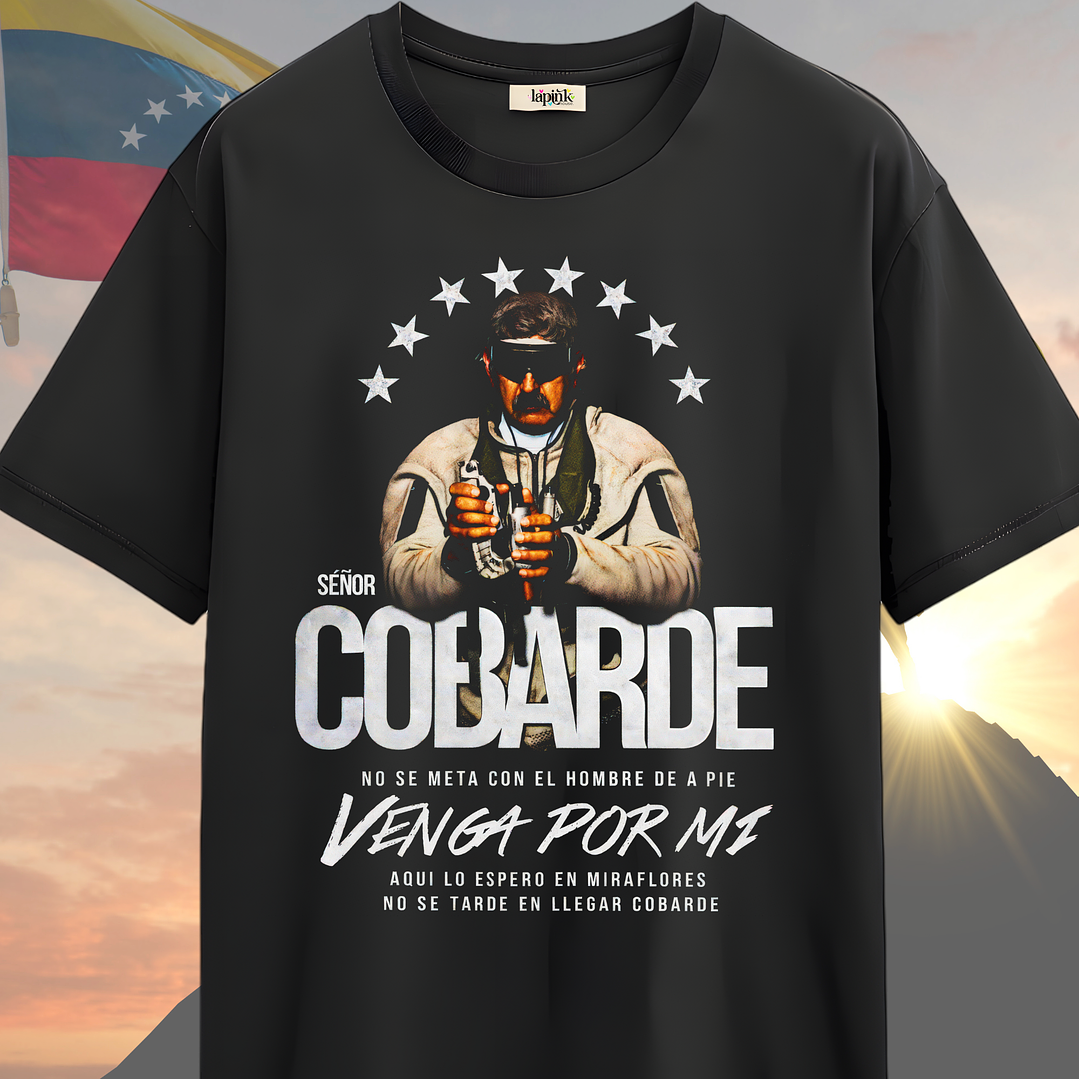 Polera Venezuela Libre Maduro EEUU Captura 03 de Enero 2026 Cobarde 1