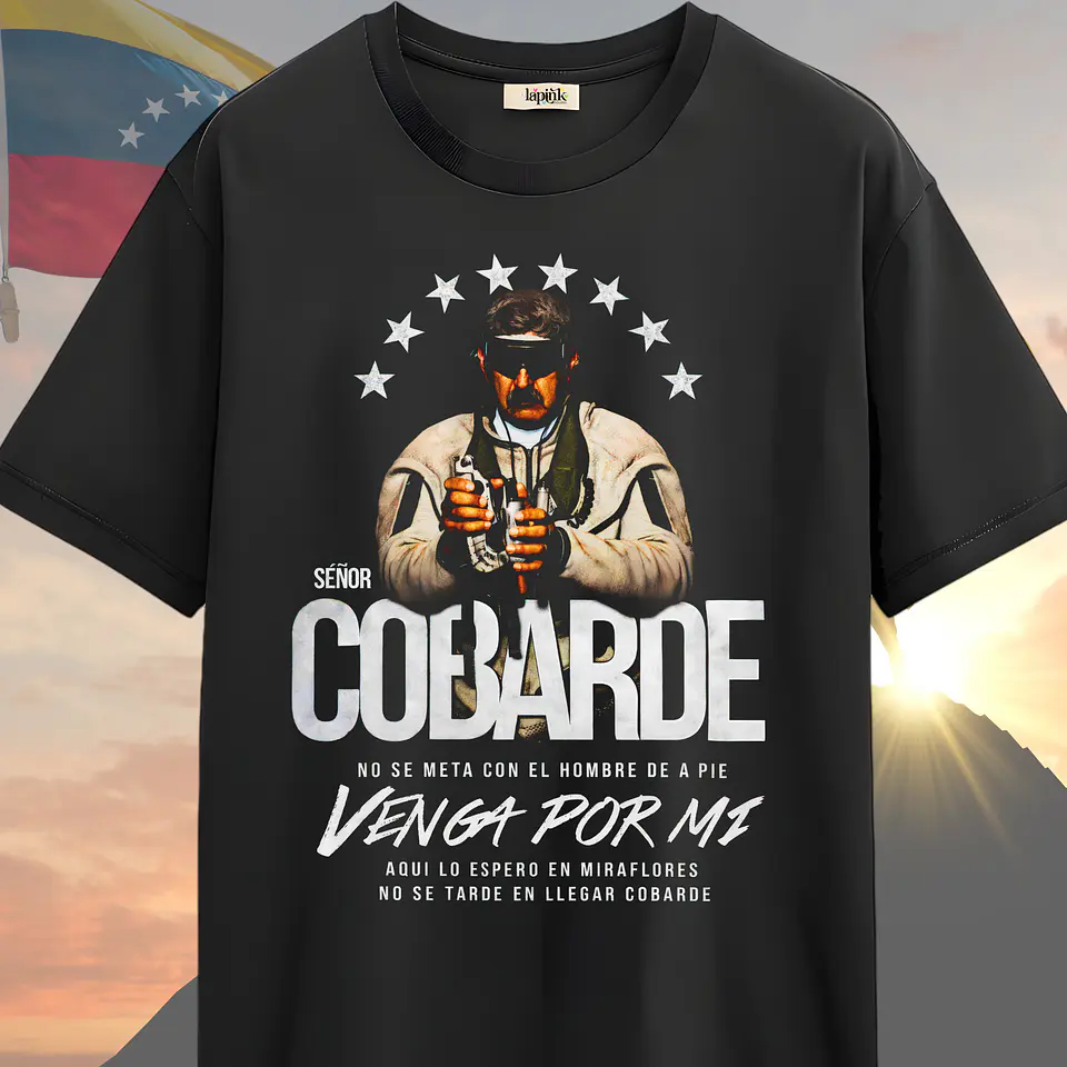 Polera Venezuela Libre Maduro EEUU Captura 03 de Enero 2026 Cobarde 1