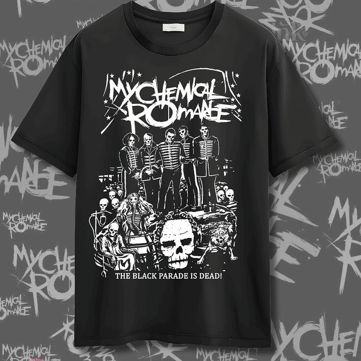 Poleras My Chemical Romance Chile 2026 | Diseños Exclusivos para el Concierto 4 1