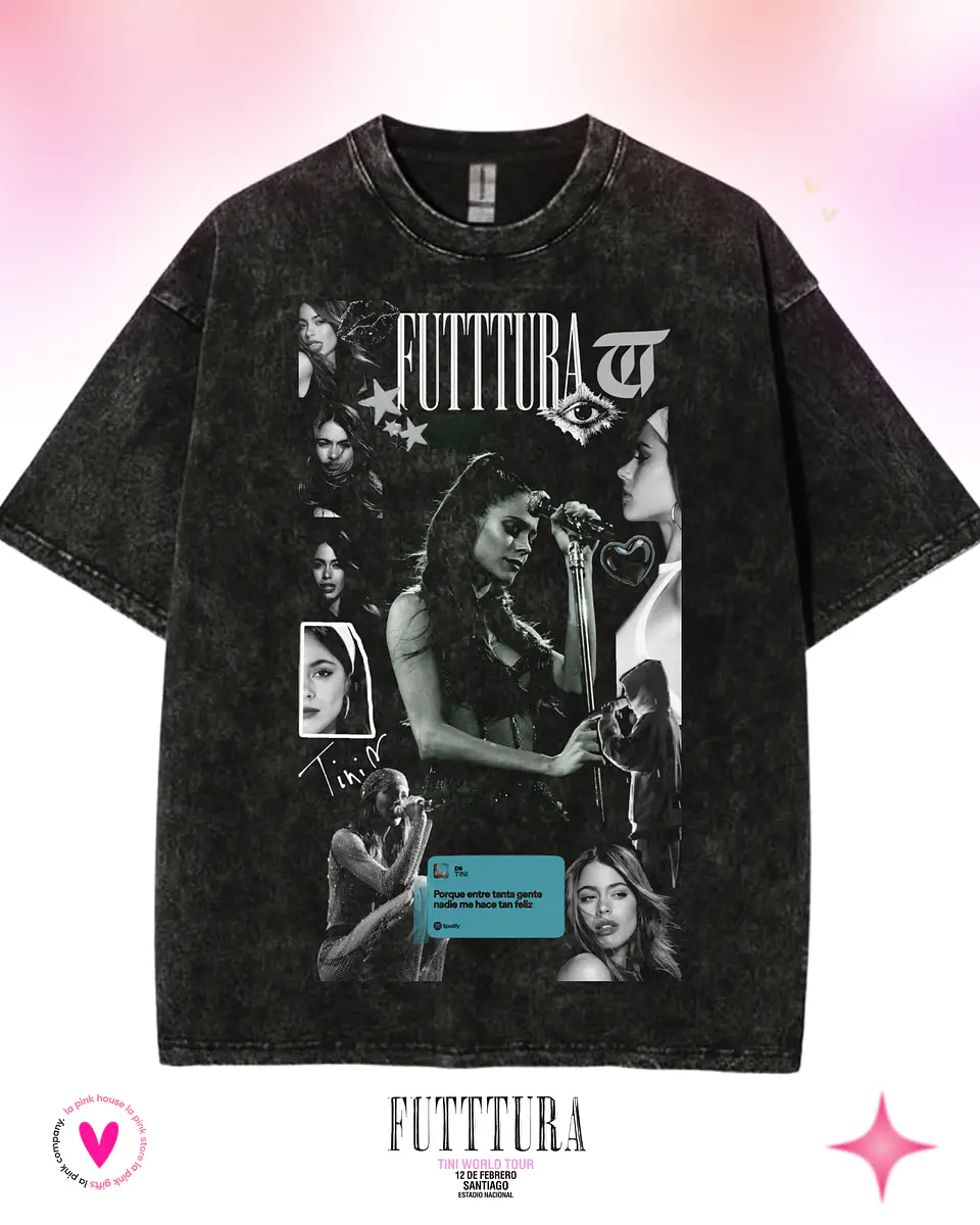 Camiseta TINI Futttura Tour – Edición Santiago 12 Febrero 2026 – Merch Exclusiva 2
