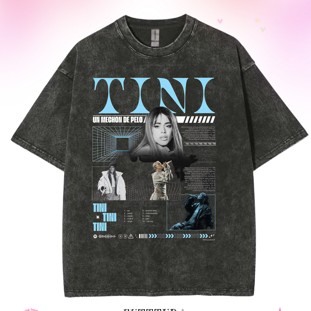 Camiseta TINI Futttura Tour – Edición Santiago 12 Febrero 2026 – Merch Exclusiva 3