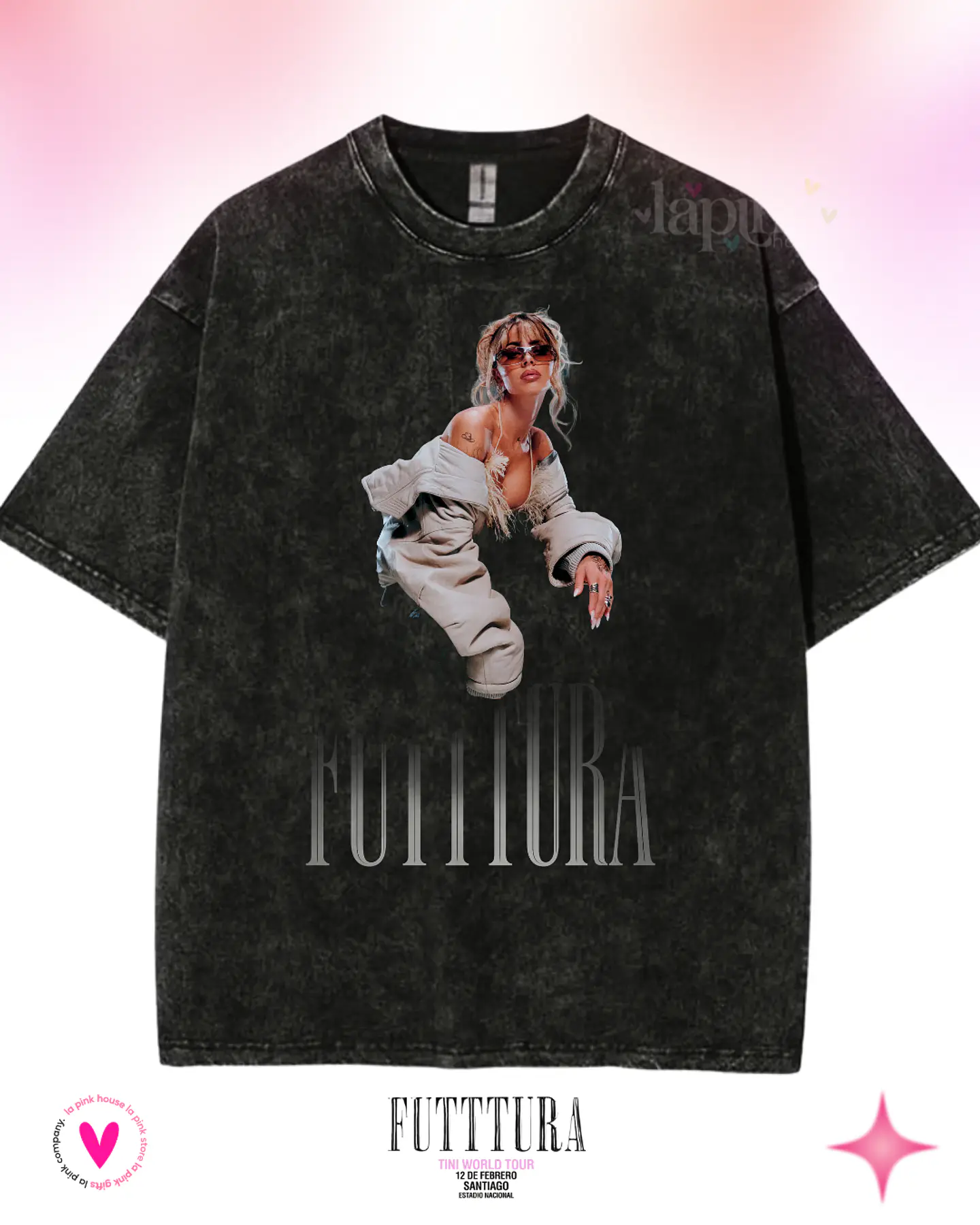 Camiseta TINI Futttura Tour– Edición Santiago 12 Febrero 2026 – Merch Exclusiva 2
