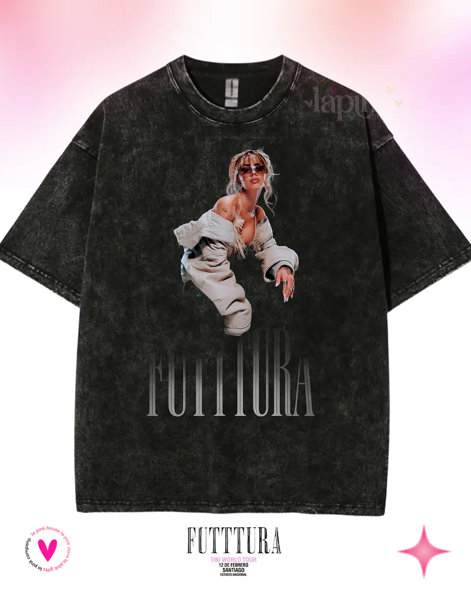 Camiseta TINI Futttura Tour– Edición Santiago 12 Febrero 2026 – Merch Exclusiva 2