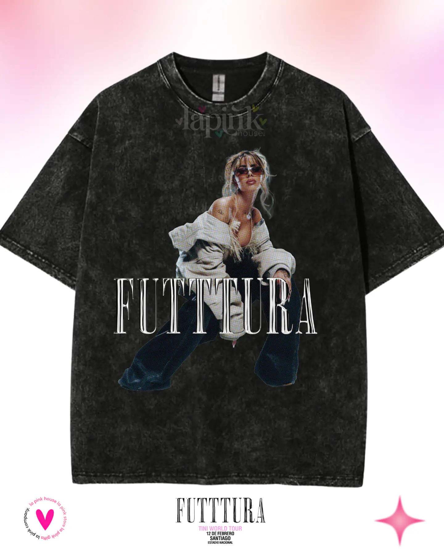 Camiseta TINI Futttura Tour– Edición Santiago 12 Febrero 2026 – Merch Exclusiva 2