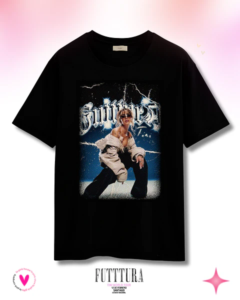 Camiseta TINI Futttura Tour– Edición Santiago 12 Febrero 2026 – Merch Exclusiva-