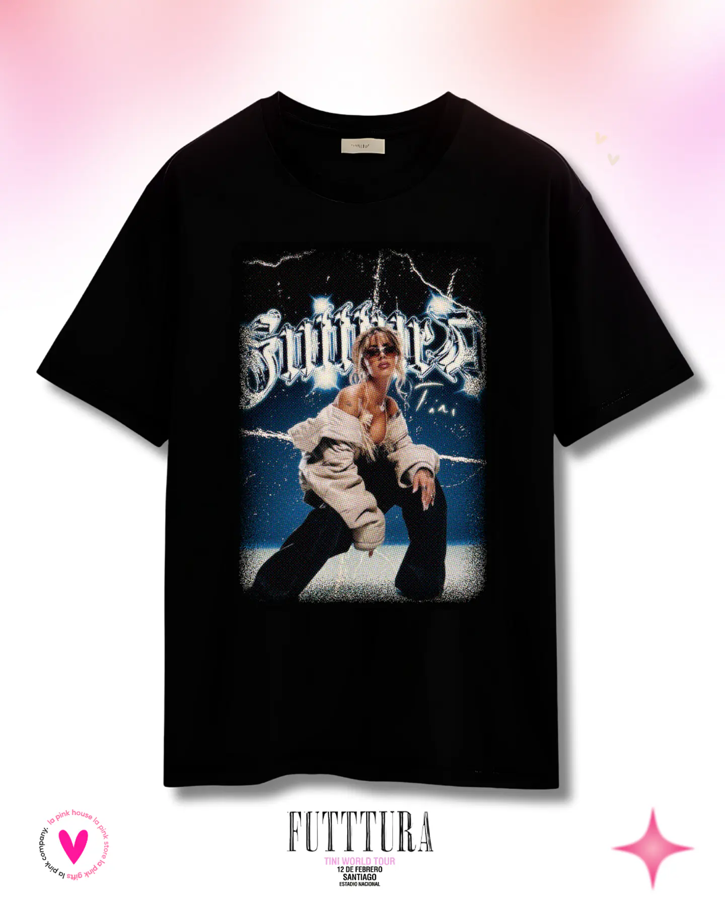 Camiseta TINI Futttura Tour– Edición Santiago 12 Febrero 2026 – Merch Exclusiva- 1