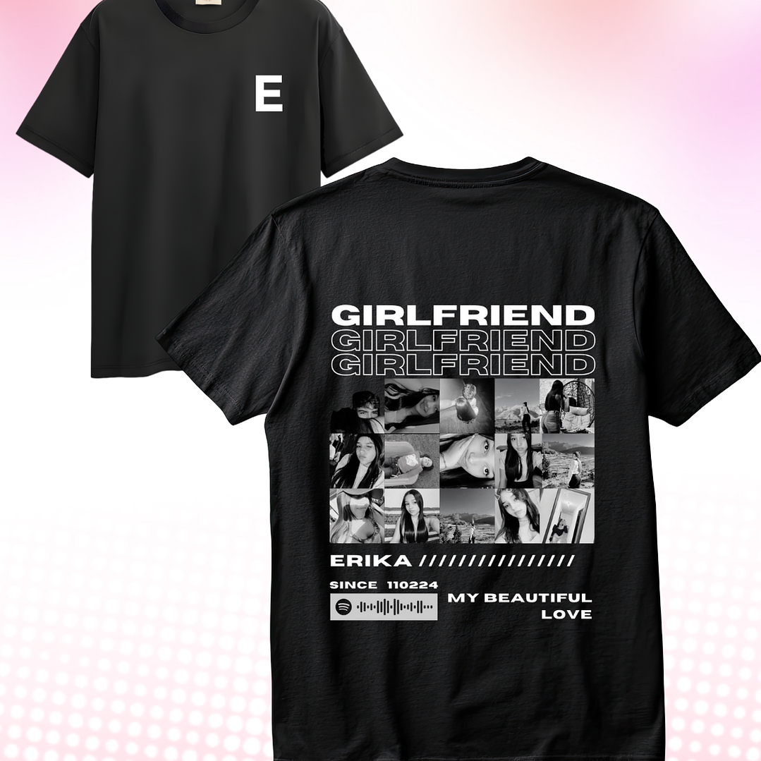 Poleras Personalizadas de San Valentín 2026 | Regalos Únicos para Parejas Girlfriend 7 1