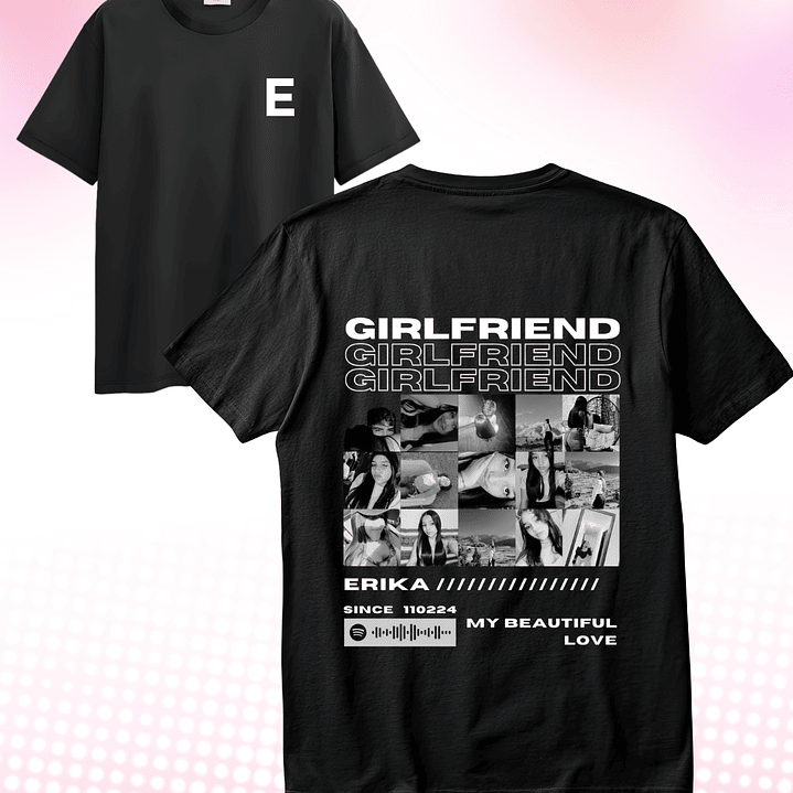 Poleras Personalizadas de San Valentín 2026 | Regalos Únicos para Parejas Girlfriend 7 1