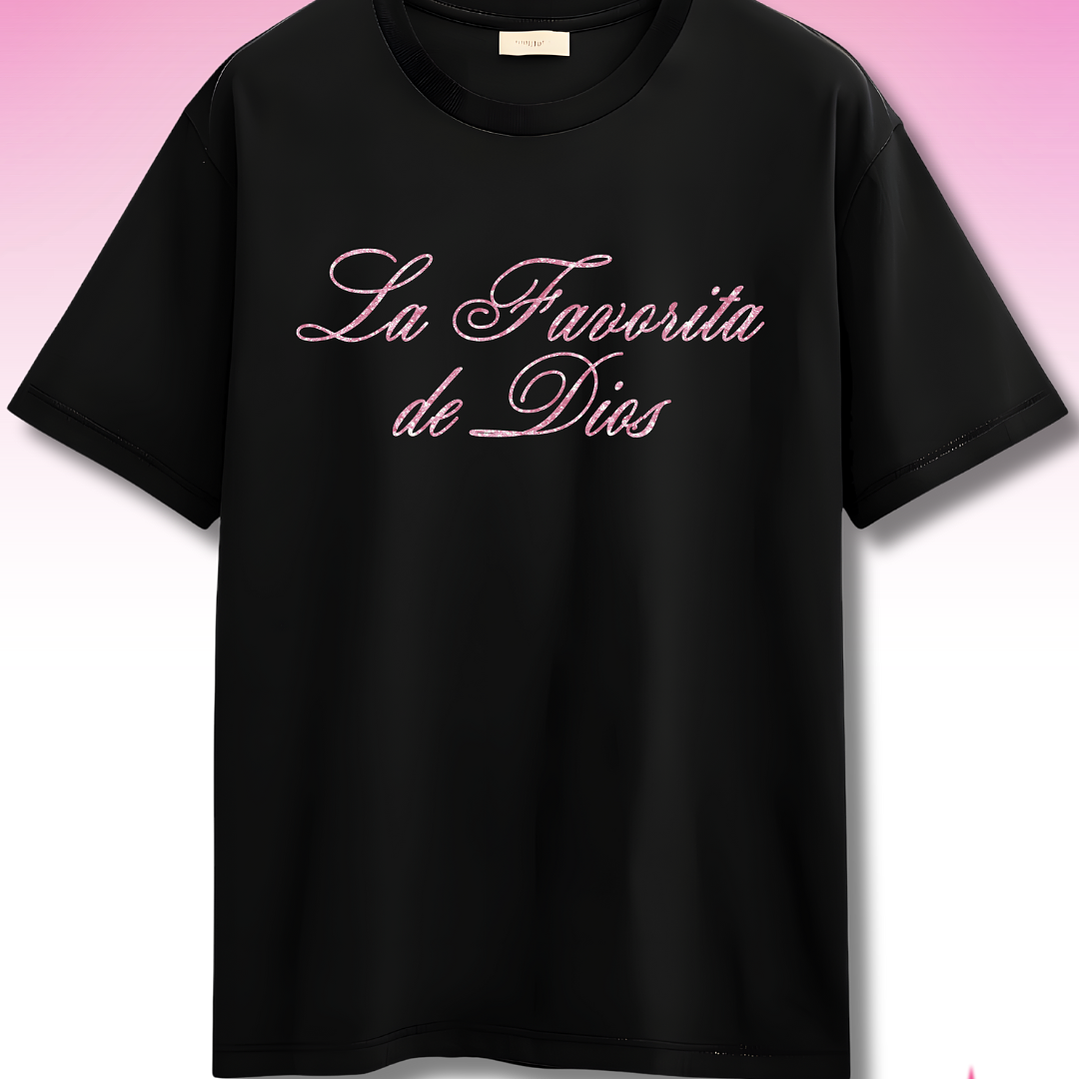 Polera Kali Uchis Diseño Exclusivo 4 | Concierto Chile 2026 La Favorita De Dios Glitter 2