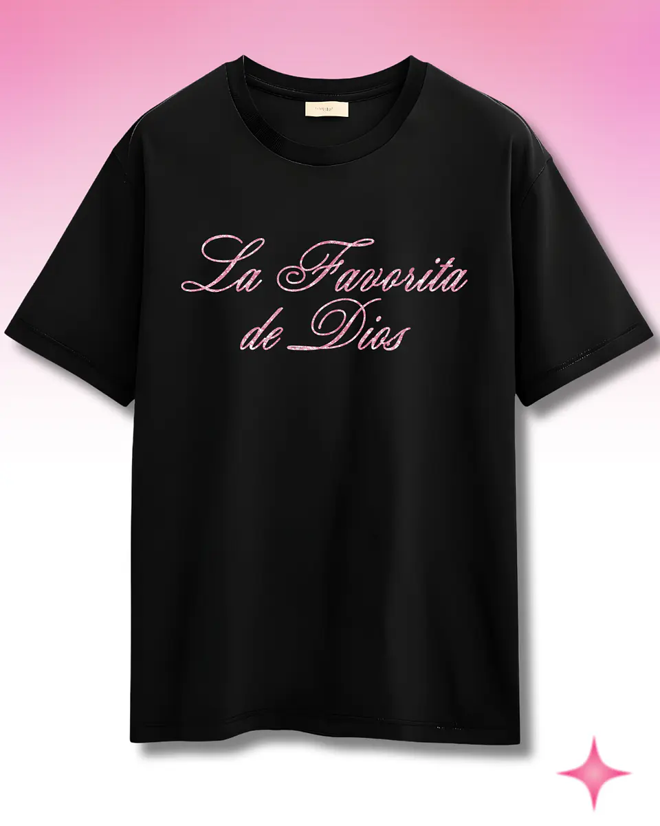 Polera Kali Uchis Diseño Exclusivo 4 | Concierto Chile 2026 La Favorita De Dios Glitter 2
