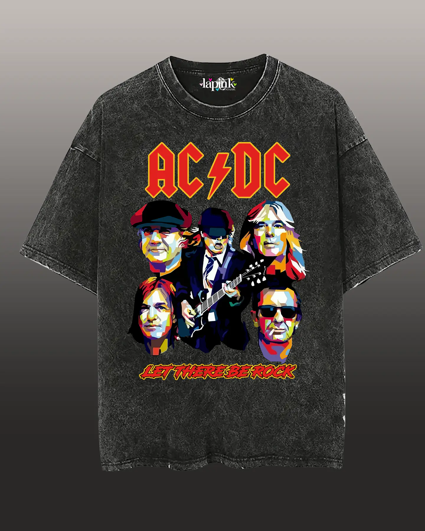 Polera Concierto AC/DC Chile 2026 Acid Wash – Edición Especial Rock 1 1