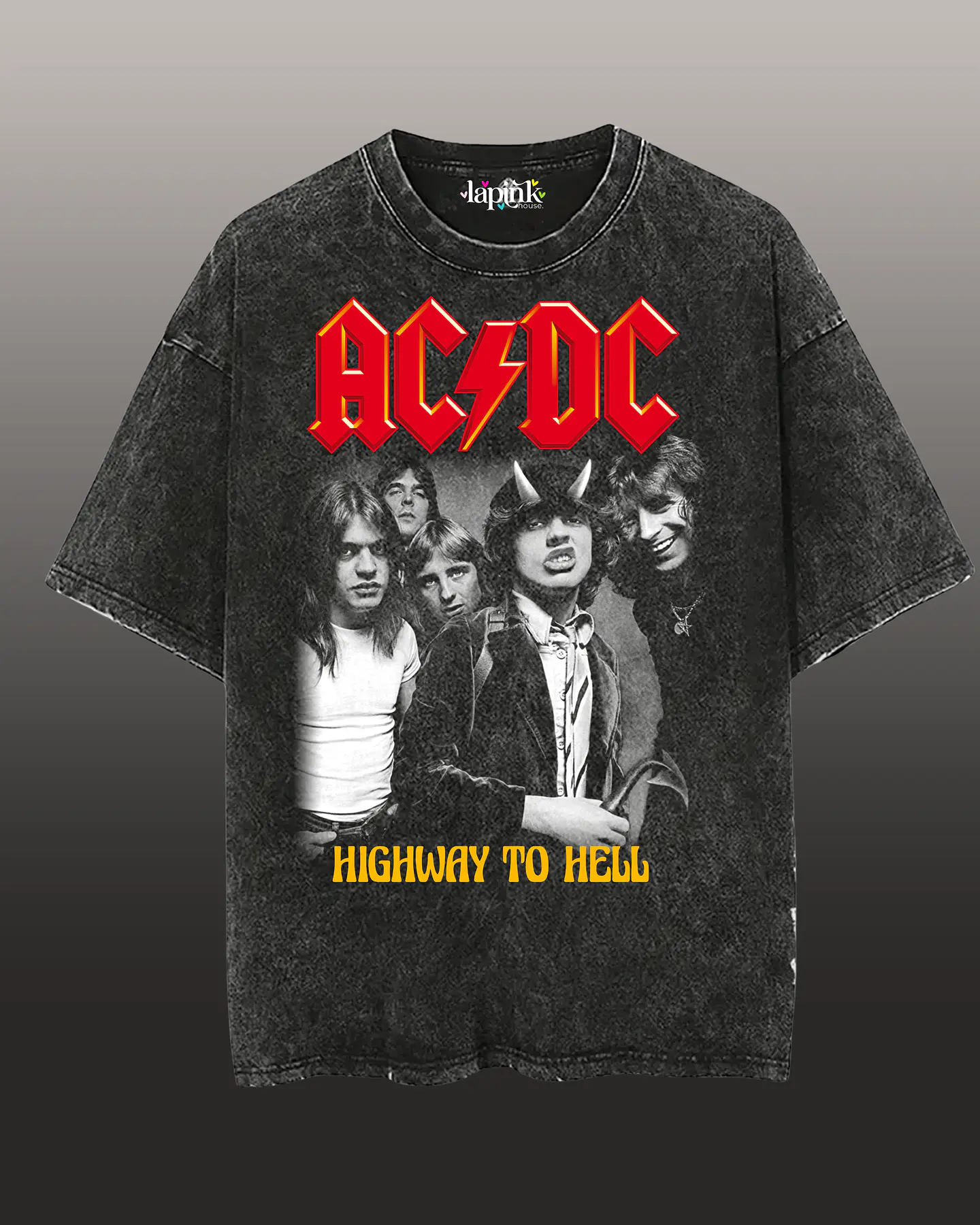 Polera Concierto AC/DC Chile 2026 Acid Wash– Edición Especial Rock 3 4