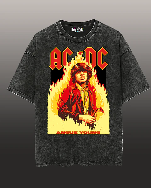 Polera Concierto AC/DC Chile 2026 Acid Wash– Edición Especial Rock 4
