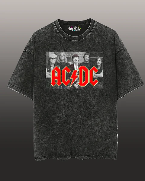 Polera Concierto AC/DC Chile 2026– Edición Especial Rock Acid Wash 5