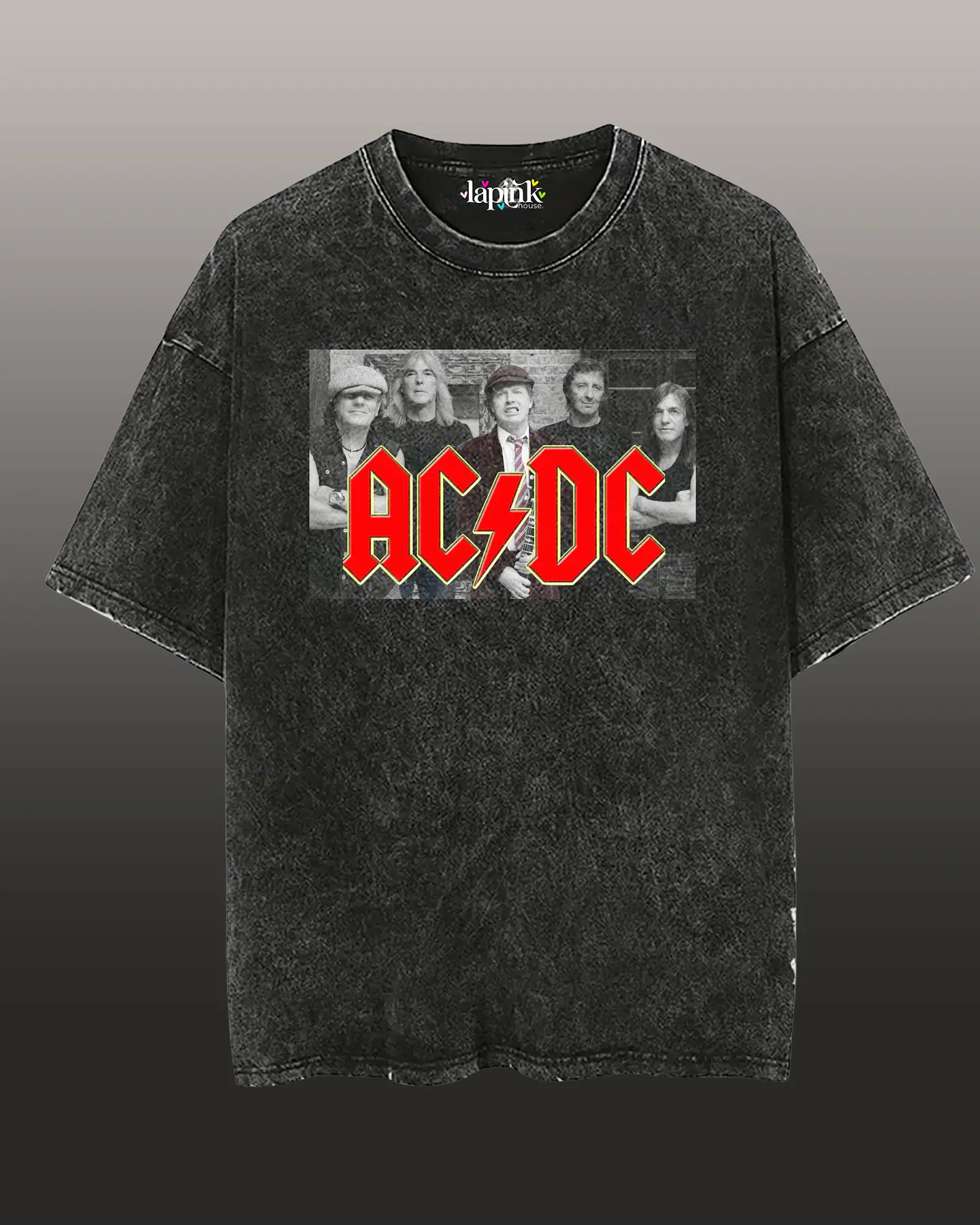 Polera Concierto AC/DC Chile 2026– Edición Especial Rock Acid Wash 5 1