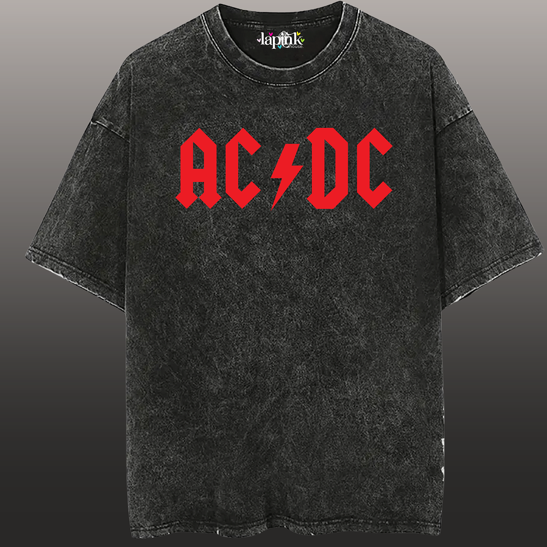 Polera Concierto AC/DC Chile 2026– Edición Especial Rock 6 Acid Wash 1