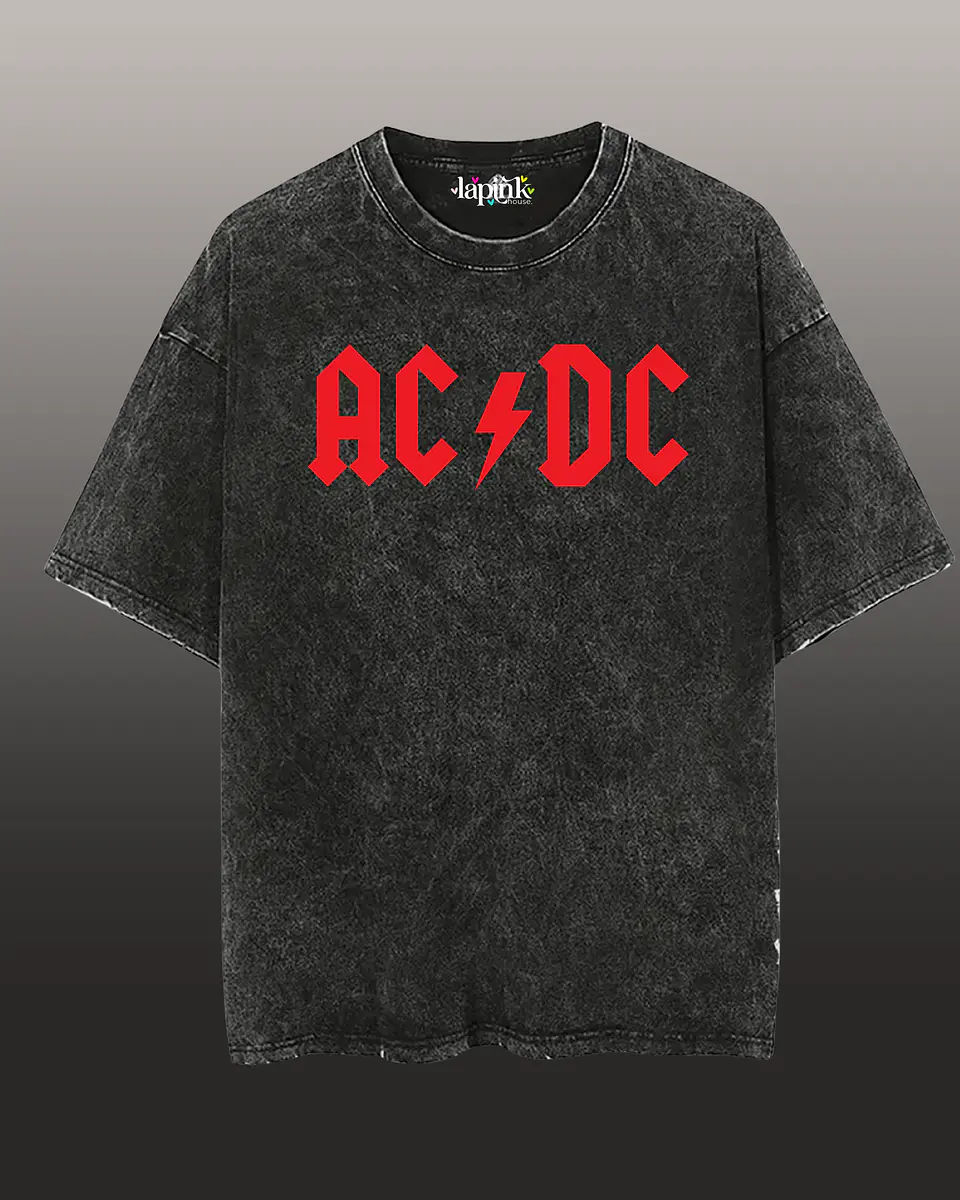 Polera Concierto AC/DC Chile 2026– Edición Especial Rock 6 Acid Wash 1