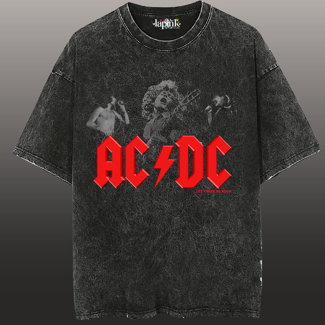 Polera Concierto AC/DC Chile 2026 Acid Wash Edición Especial Rock 9 1