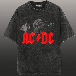 Polera Concierto AC/DC Chile 2026 Acid Wash Edición Especial Rock 9
