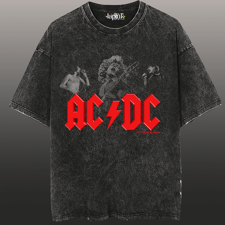 Polera Concierto AC/DC Chile 2026 Acid Wash Edición Especial Rock 9 1