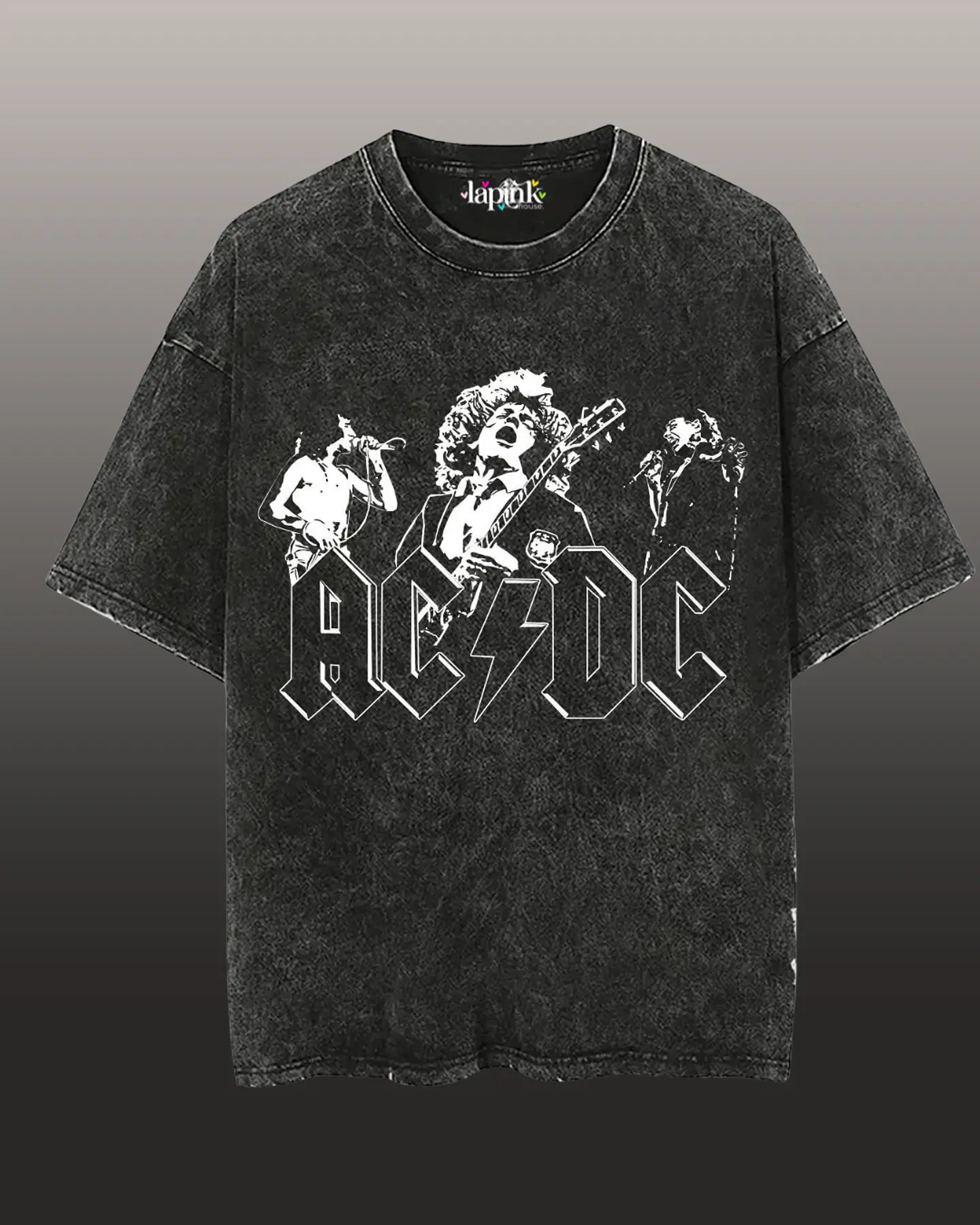 Polera Concierto AC/DC Chile 2026 Acid Wash Edición Especial Rock 10 1