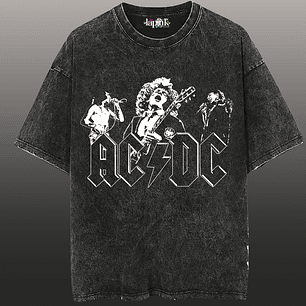 Polera Concierto AC/DC Chile 2026 Acid Wash Edición Especial Rock 10