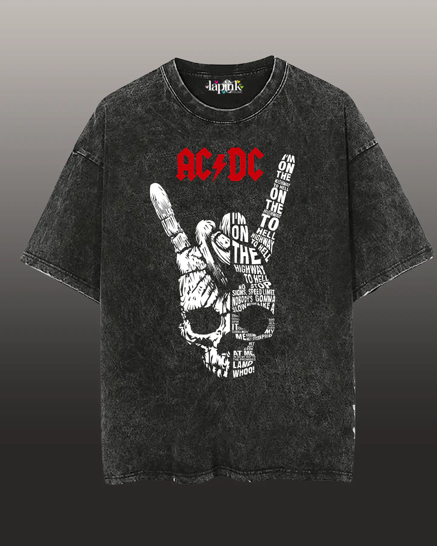 Polera Concierto AC/DC Chile 2026 Acid Wash Edición Especial Rock 13 1